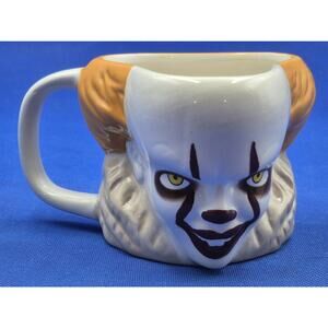 Paladone IT Pennywise Scary Clown Figural Ceramic Mug 5x4" White Orange